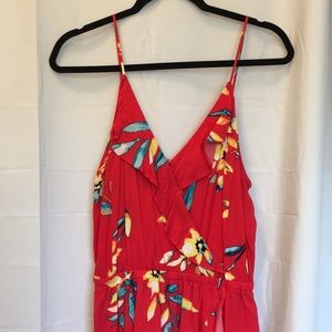 Express red floral mini dress!